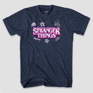 Stranger Things Cymone Wilder Logo
Short Sleeve T-Shirt - Heathered
Blue XXL